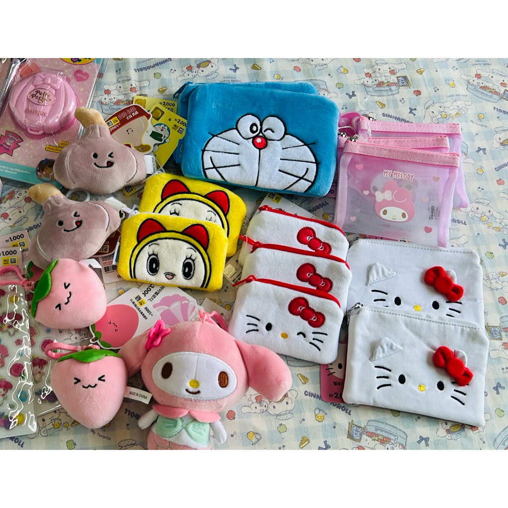 Daiso korea hello kitty ,My melody Sanrio กระเป๋าคิตตี้ จากไดโซะเกาหลี