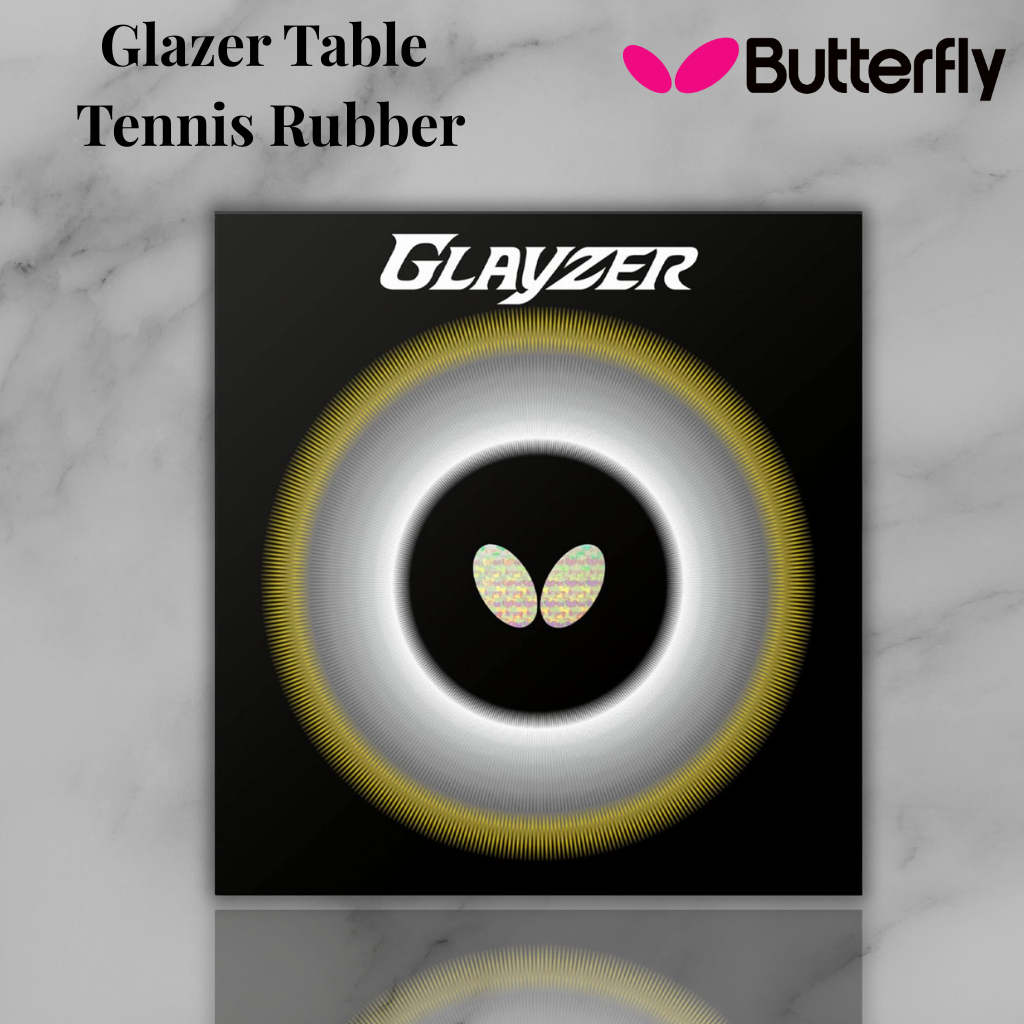 Butterfly Glazer 09C Table Tennis Rubber Japan Made Tackiness High Tension Red Thick 06110