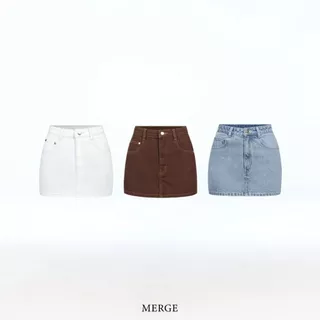 Merge Official - A Line Denim Skirt (พร้อมส่ง)