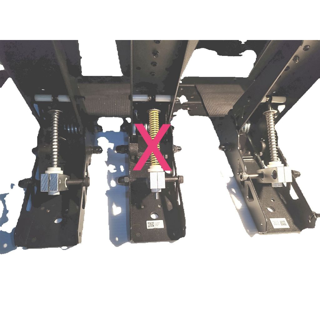 Moza sr-p lite accelerator & clutch pedal damper modifying kit for sim racing, by Seven7