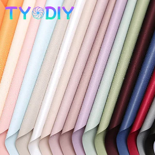 กระดาษห่อช่อดอกไม้ 20แผ่น/แพ็ค กันน้ำ สีเดียวและทูโทน กระดาษด้าน กระดาษห่อของขวัญ 56x56 ซม.