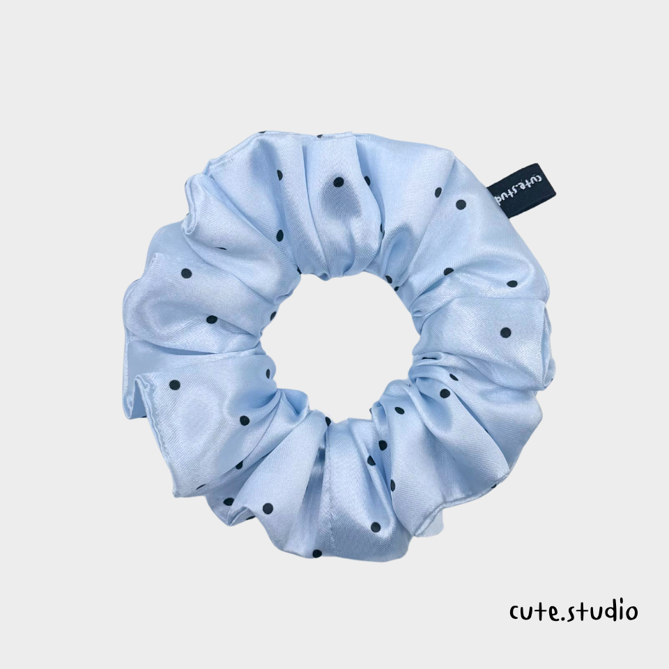 cute.studio•Satin Pastel Dot ยางมัดผม ผ้าซาติน สีพาสเทล ลายจุด