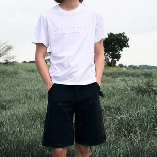 SLURBOYY Jacob Double Knee Denim Shorts กางเกงยีนส์ขาสั้นทรง Double Knee (P0060)