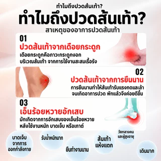 หุ้มส้นเท้า ซิลิโคนรองส้นเท้า บรรเทาอาการปวดส้นเท้า ระบายอากาศได้ดี ชั้นรองนุ่มสบาย ยืดหยุ่น