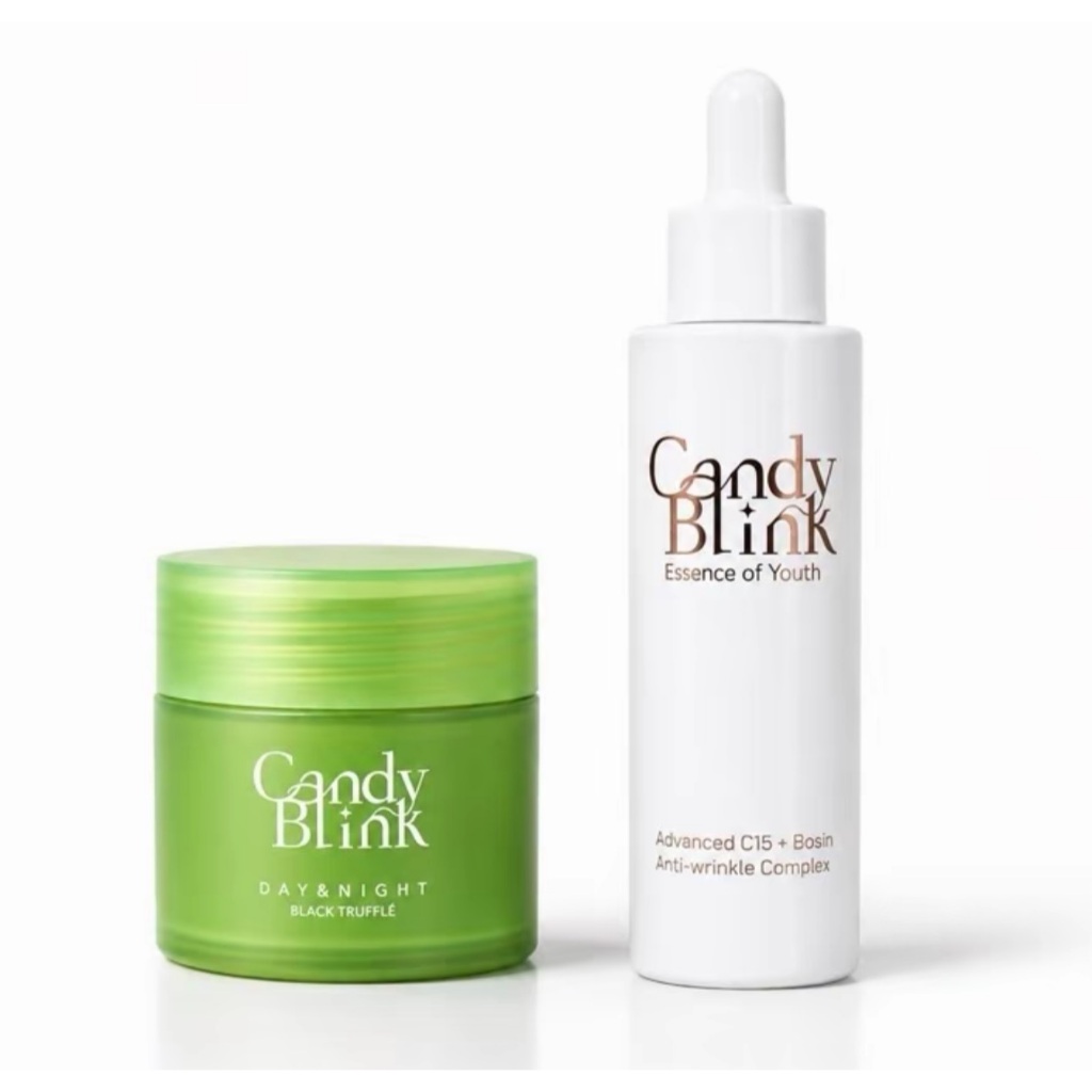 *Candy Blink HYA*8 Cream + Candy Blink Vit C Serum - ชุดดูแลผิวเพื่อผิวกระจ่างใสและเรียบเนียน
