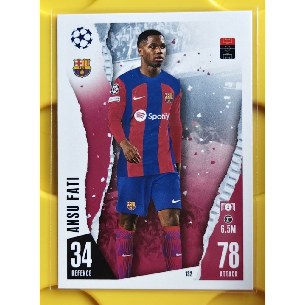 อันซู ฟาติ (Ansu Fati) ในสีเสื้อของสโมสรบาร์เซโลนา (FC Barcelona)