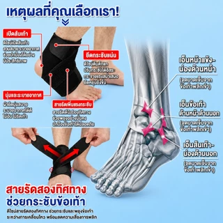 Klenik ผ้ารัดข้อเท้า ปรับความกระชับได้ ช่วยพยุงเอ็นข้อเท้า ลดความเสี่ยงข้อเท้าพลิก สำหรับออกกำลังกาย