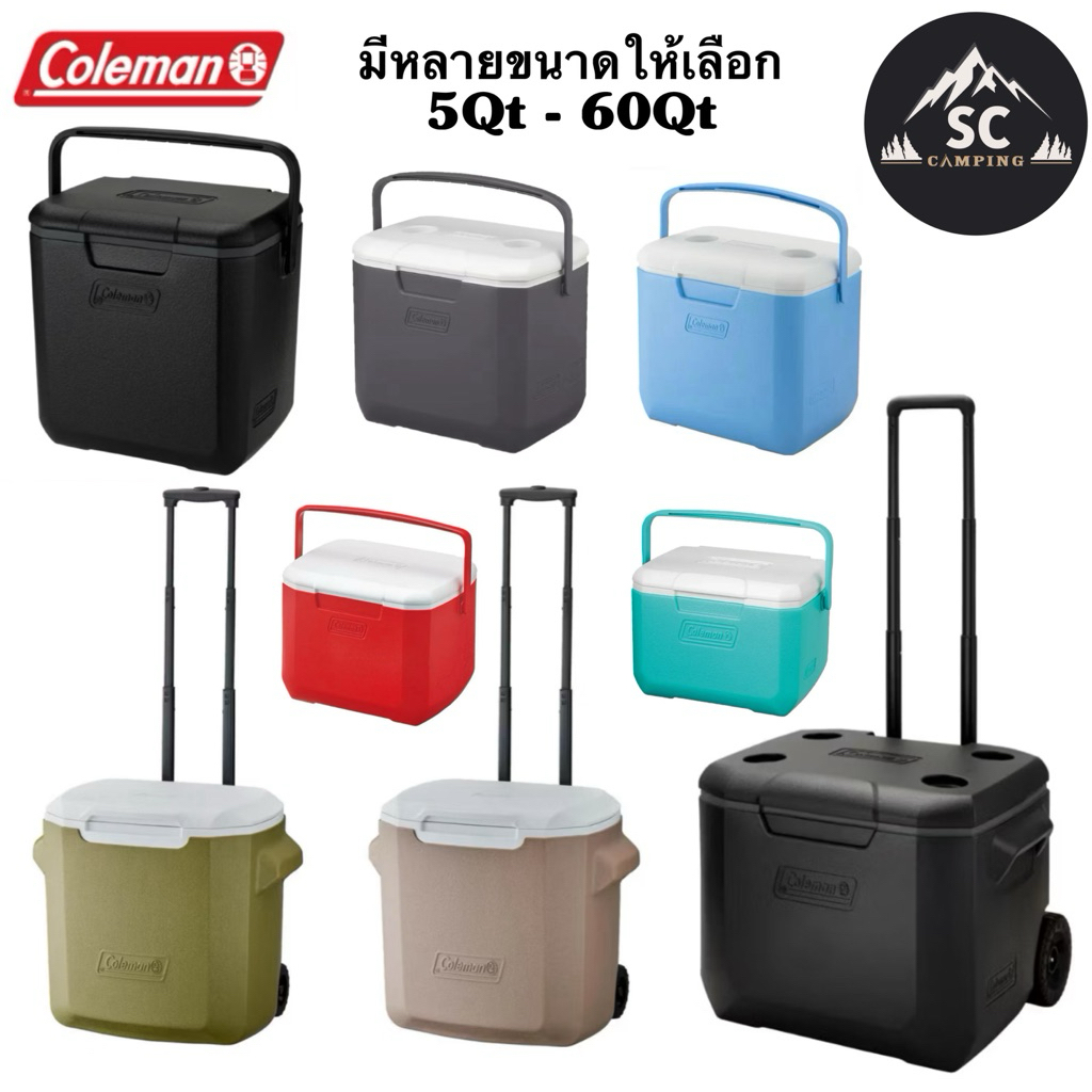 Coleman Cooler JP (มีหลายขนาดให้เลือก) กระติกน้ำ ถังน้ำแข็ง ถังเก็บความเย็น โคลแมน รุ่น US และ JP