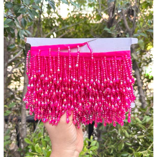 ชายครุยระย้า ชายครุยคริสตัล เงาสวยระยิบระยับสีสวย ราคาต่อ1หลา ใช้ตกแต่งเสื้อผ้า กระเป๋า งานฝีมือDiy