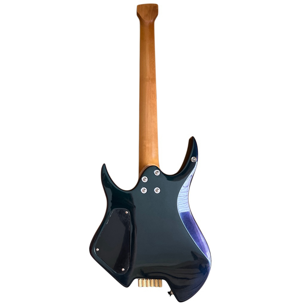 กีต้าร์ไฟฟ้าหัวตัด Deviser Headless Guitar HH Metalic รูปที่ 2