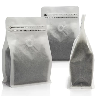 Cube Coffee Bag ถุงใส่เมล็ดกาแฟ ถุงกาแฟ มีวาล์ว มีซิป ขยายข้าง 250 กรัม จำนวน 10 ใบ มีสีให้เลือก 16 สี
