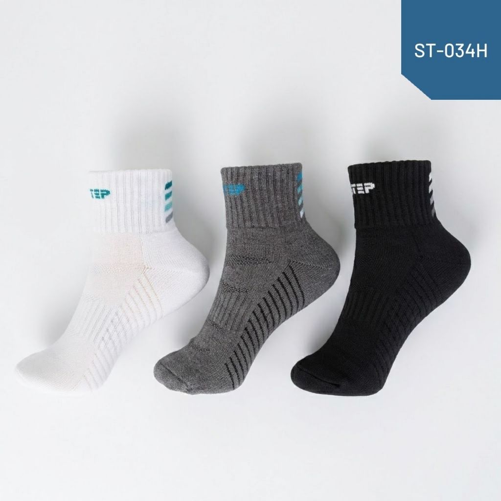 D-STEP ถุงเท้าครึ่งขนหนู ข้อสั้น/ ST-034H / ใส่ลำลอง ใส่ออกกำลังกาย