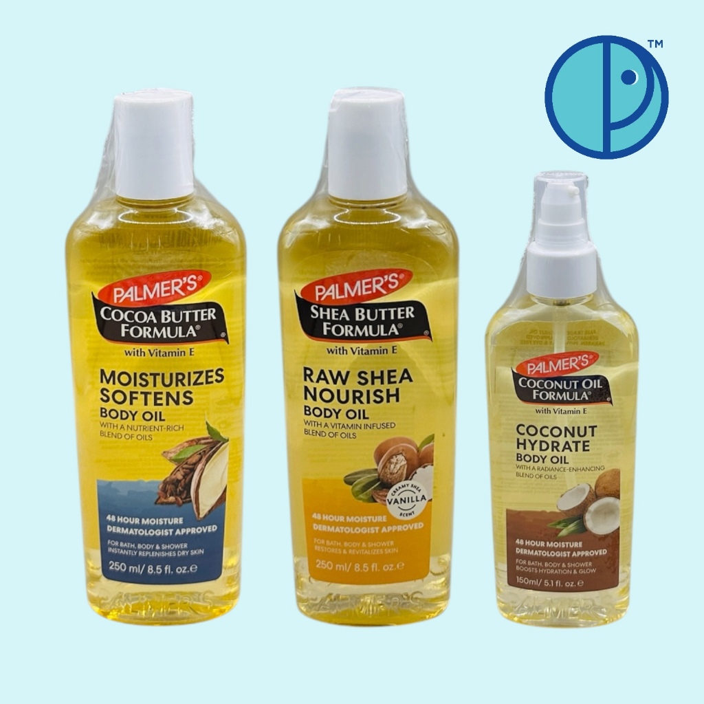 Palmer's Cocoa Butter, Shea Butter , Coconut Oil Formula Body Oil ปาล์มเมอร์ โกโก้ , เชียร์ , โคโคนัท บอดี้ออยล์