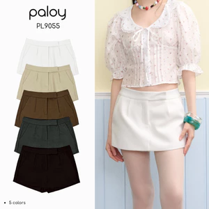 [Best Seller] Paloy - PL9055 Kendie Skort กระโปรงกางเกงผ้าขาสั้น มีซับใน