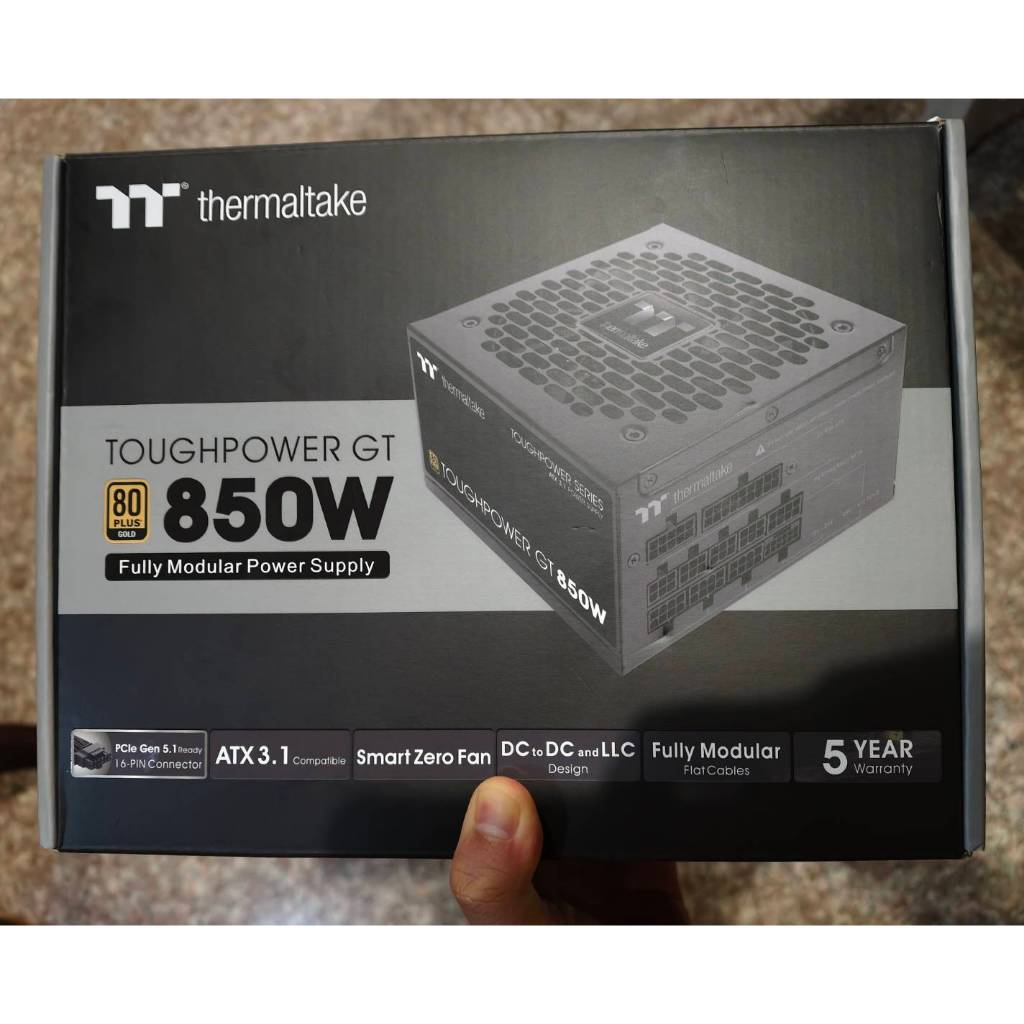 PSU Thermaltake Power Supply (80+GOLD) 850W TOUGHPOWER GT (มือสอง) ประกันยาว Advice
