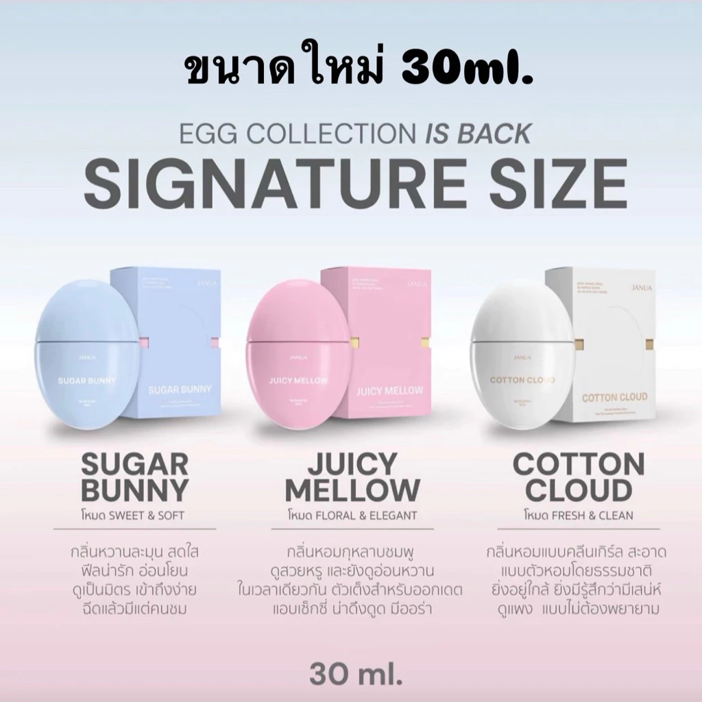 น้ำหอมแจนยัวร์คอลไข่( แพ็กเกจใหม่ )JOIN THE TRAVEL SIZE (ขนาดใหม่ 30 ml.)