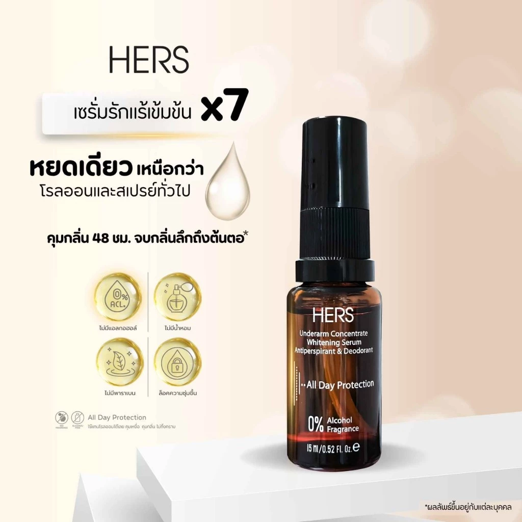 HERS เซรั่มรักแร้ขาว ขนาด 15ML คุมกลิ่น ลดเหงื่อ