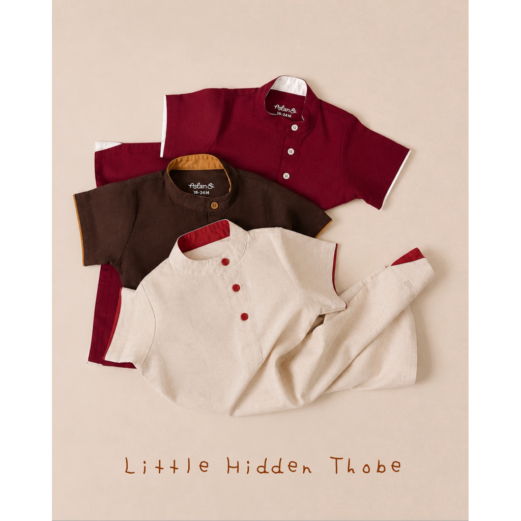 Aslan& - Little Hidden Thobe  ชุดโต๊บเด็กผู้ชายแขนสั้น