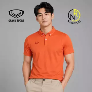 ***ของแท้ส่งไว*** GRAND SPORT ใส่ได้ทั้งชายหญิง เสื้อคอปก เสื้อเหลือง 12261 ทรงสวย ผ้าCORNอย่างดี ใส่สบายไม่แนบตัว