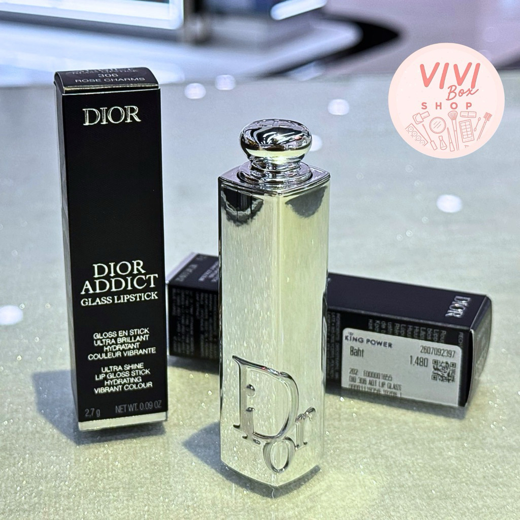ใหม่ล่าสุด Dior Addict Glass Lipstick 2.7g ป้ายญี่ปุ่น/ป้ายคิง แท้ ผลิตปี2026 [VIVIBOXSHOP]