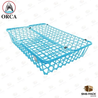 ตะกร้าลวดเคลือบพลาสติกฝาปิด Orca No.98 คละสี