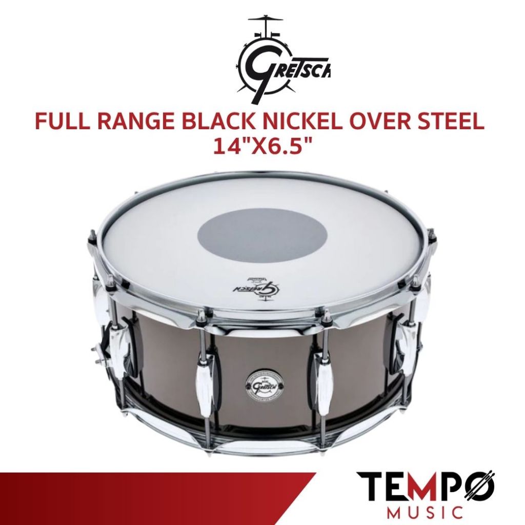 Gretsch Full Range Black Nickel Over Steel 14"x6.5"
