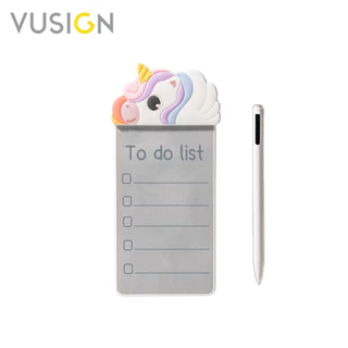 Vusign กระดานเขียนแบบไร้หมึก ไวท์บอร์ดไร้หมึก เบา ชัด ลายการ์ตูน พกพาสะดวก ฟรีปากกา Magic Whiteboard