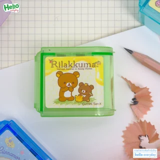 Sanrio - กบเหลาดินสอ 2 รู มีที่เก็บเศษในตัว มีฝ่าปิด ลวดลายน่ารัก เหลาได้หลายขนาด - สินค้าลิขสิทธิ์แท้