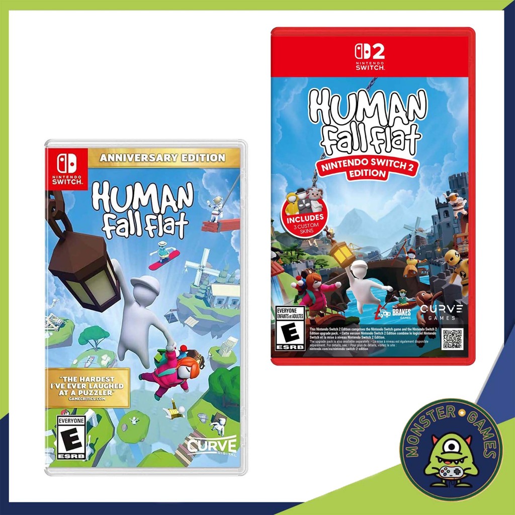 Human Fall Flat Nintendo Switch 1-2 Game แผ่นแท้มือ1!!!!! (Human Fall Flat Switch)(Human Fall Flat S