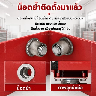 รถเข็นเครื่องมือ รถเข็นเครื่องมือช่าง 3ชั้น ชั้นวางเครื่องมือ DIY รับน้ำหนักได้ 500KG เหล็กหนา 7 มม