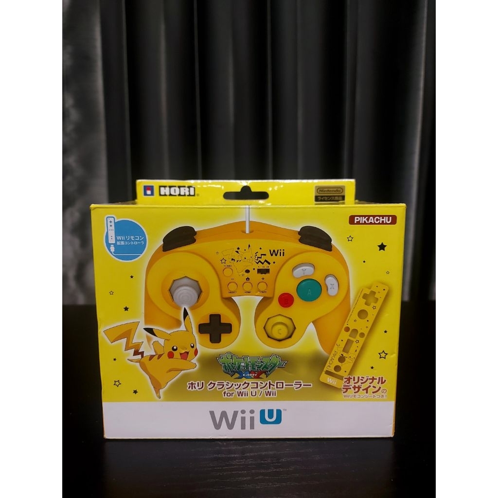 Hori Classic Controller Pokemon Pikachu WIU-079 For Nintendo Wii U, Wii 2843