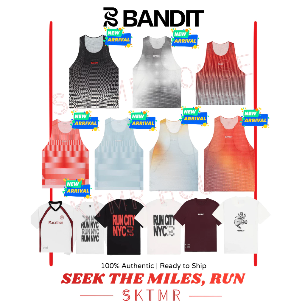 [พร้อมส่ง] เสื้อวิ่ง เสื้อยืด Bandit Drift, Micromesh, Singlet, Specter | ลิมิเต็ดดีไซน์กราฟิก