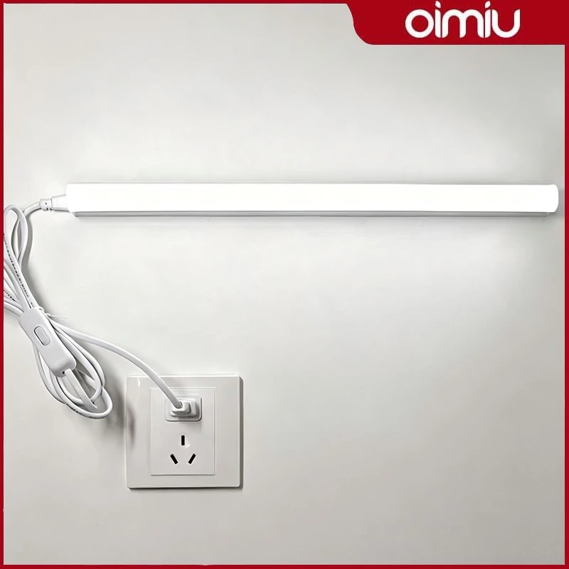 OIMIU หลอดไฟ LED T5 ไฟพกพาLight Tubes โคมไฟอ่านหนังสือ หลอดประหยัดไฟ +พร้อมสวิตซ์สาย ห้องชุด