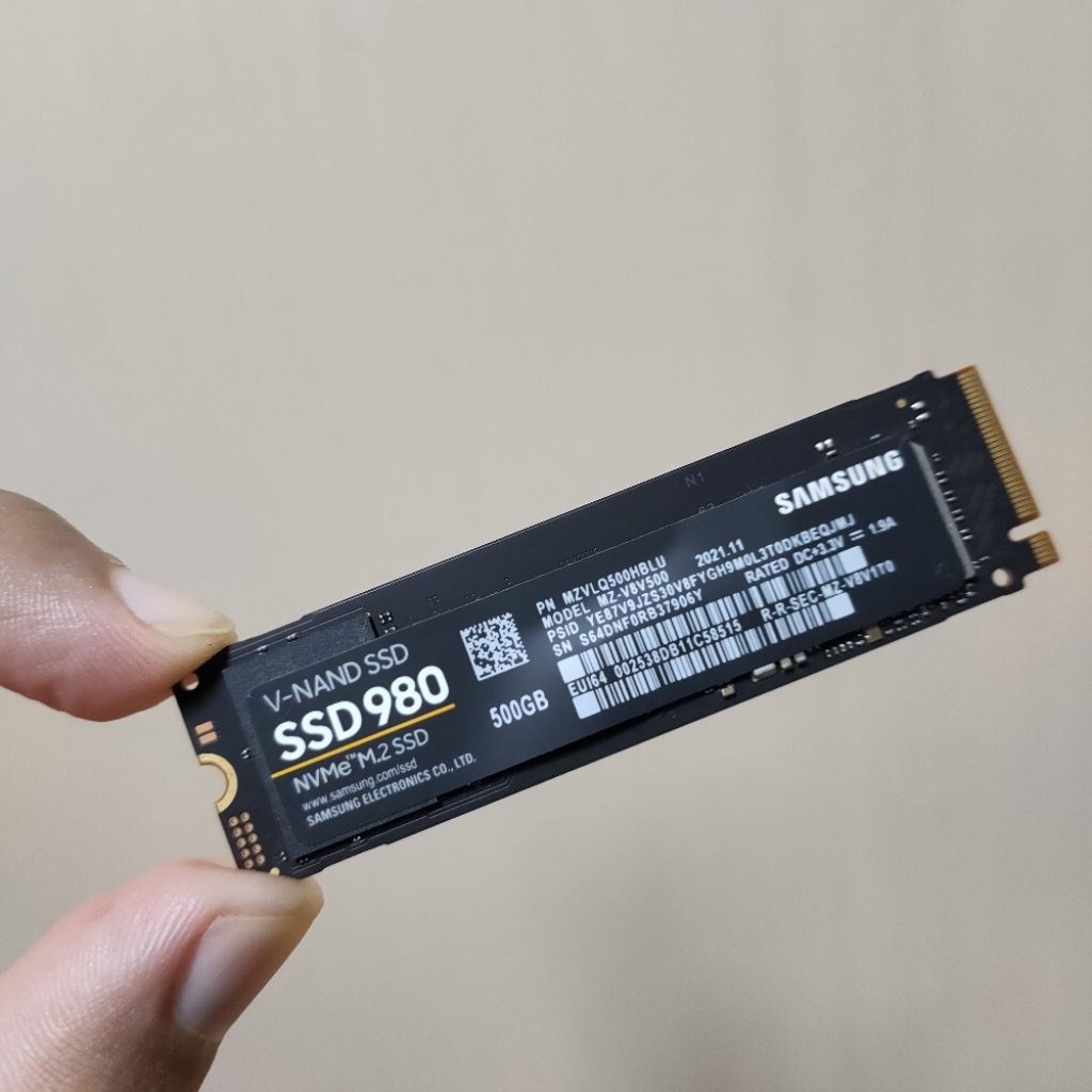 SSD M.2 NVMe SS 980 500g  มือสอง สภาพสวย สุขภาพ 97%