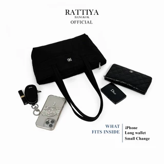 [RATTIYA BANGKOK] Small Maison Puffer Tote/ 3 colors กระเป๋านุ่มนิ่ม น้ำหนักเบา กระเป๋าผ้ากันน้ำ ทรงสวย สะพายไหล่