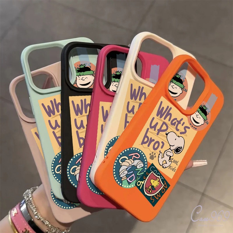 เคสไอโฟน 11 16 สำหรับ IPhone 15 14 16 12 13 Pro Max 7Plus X XS XR Max 7 8 14 16 15 Plus SE การ์ตูนน่ารัก สนูปปี้กราฟฟิตี
