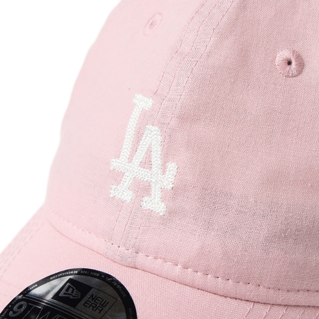 New Era قبعة Los Angeles Dodgers قطن وكتان — وردي — صورة 7