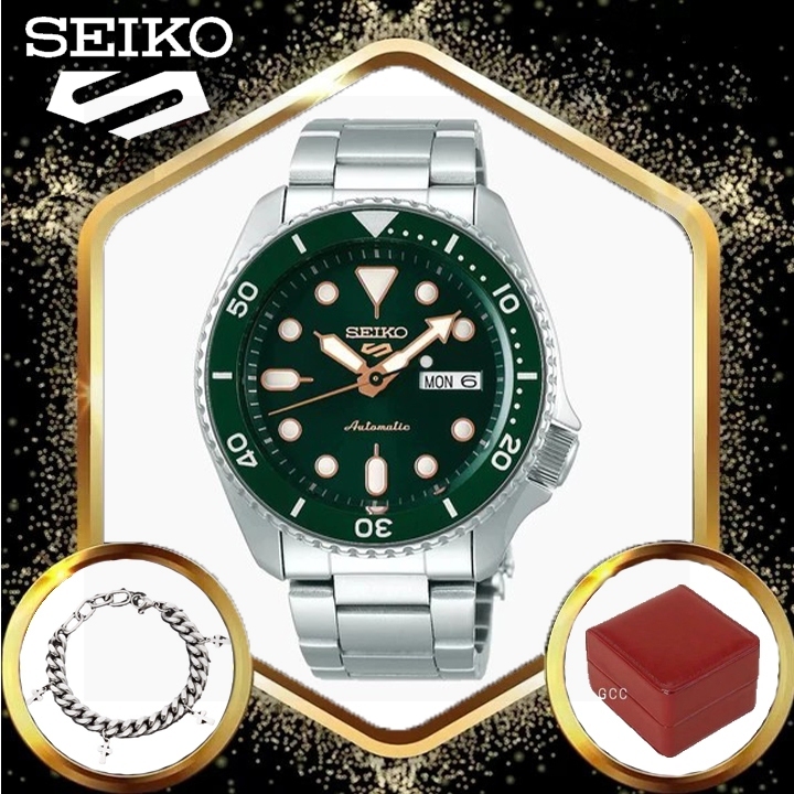 100% Original Seiko 5 SRPD51K1 SRPD53K1 Men's ปฏิทิน stainless steel Sports waterproof watches นาฬิก