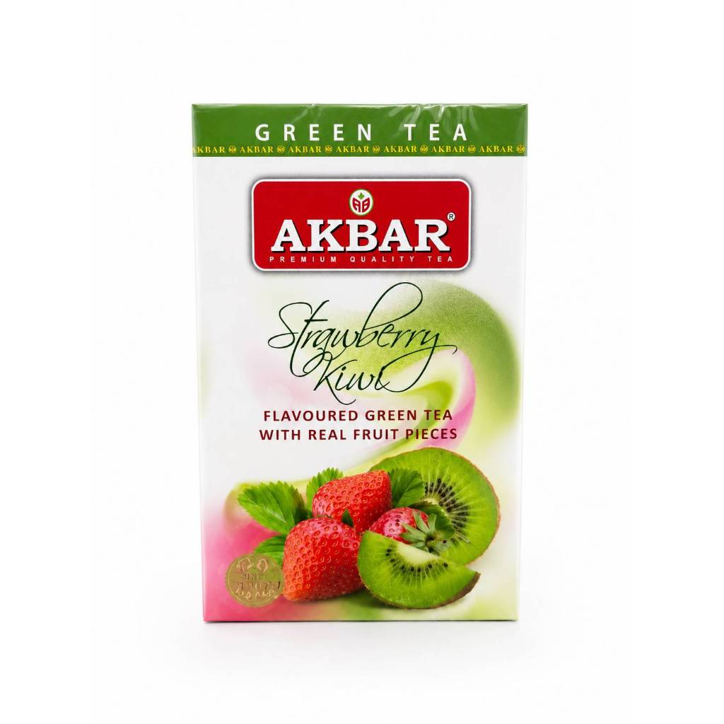 Akbar Strawberry kiwi (Green Tea) 20 Bag (BBD21/07/27)