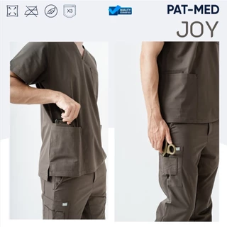 PAT-MED Scrubs Sets Top & Pants for Male รุ่น JOY ชุดสครับแพทย์ พยาบาล (ไม่รวมปักชื่อ)