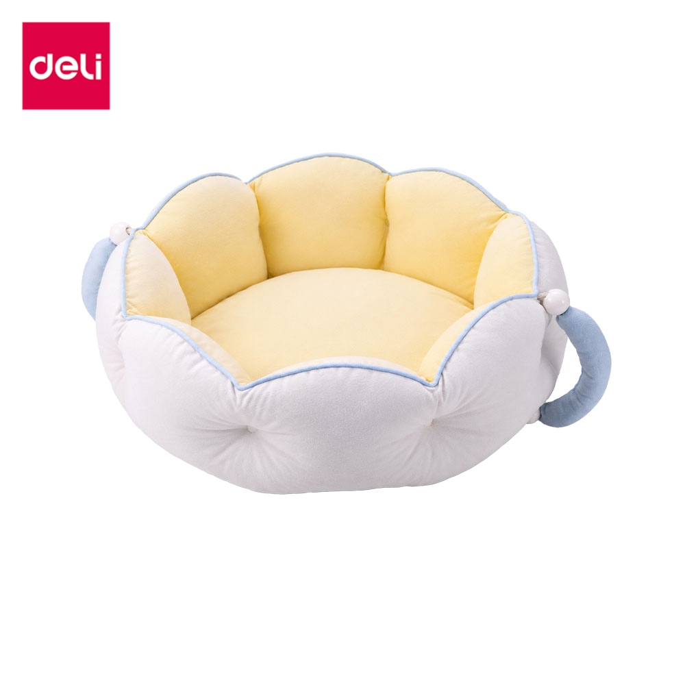 Deli ที่นอนสัตว์เลี้ยง ที่นอนแมว ที่นอนหมา ทรงดอกไม้นุ่มฟู โอบอุ้มสรีระ สีพาสเทล Pet Bed
