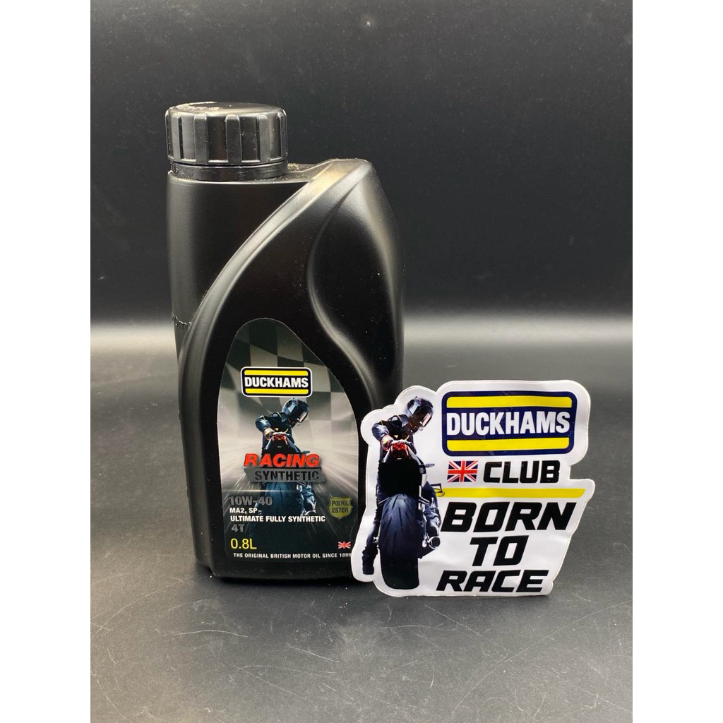 น้ำมันเครื่องDuckhams 10W-40 SYNTHETIC MA2 4T/Duckhams Scooter 5W-40 MB 4AT ขนาด0.8L ดั๊กแฮมส์สังเคร