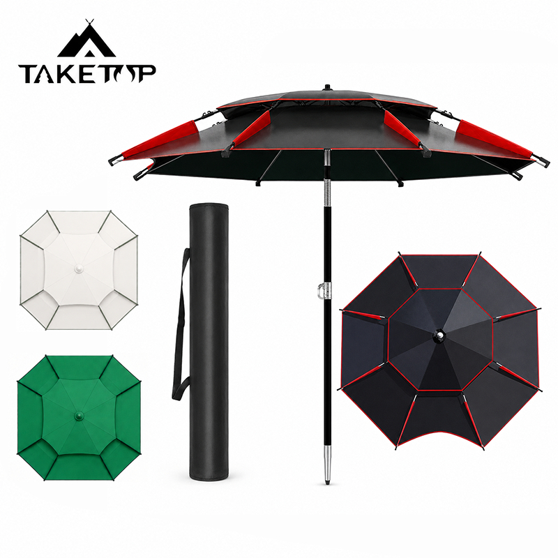TakeTop  ร่มตกปลา ร่มกันแดด บังแดด ป้องกันฝน ปรับได้ 360° ผ้าหนาทนทาน ป้องกันลม ร่ม ส่งถุงเก็บของ