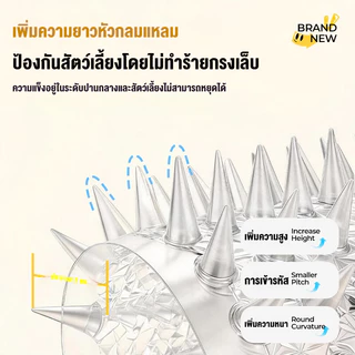 HOHO🙀แผ่นแทงแมว หนามแมว สามารถตัดได้ PVCใส 34X42cm ที่กันแมว หนามกันแมว ไล่นกพิราบ กันแมวข่วนได้ 100%