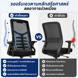 Bloom เก้าอี้สำนักงาน เก้าอี้ทำงาน Office Chair พนักพิงตาข่าย ระบายอากาศ เบาะนุ่ม ปรับสูงได้ หมุน 360° รับน้ำหนัก 150KG