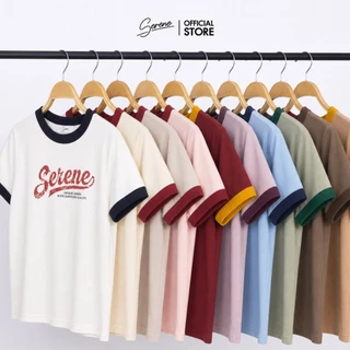 Serene's Choice เสื้อคอกลมแขนสั้น สกรีนโลโก้ วินเทจ T- shirt with Vintage Print Serene logo