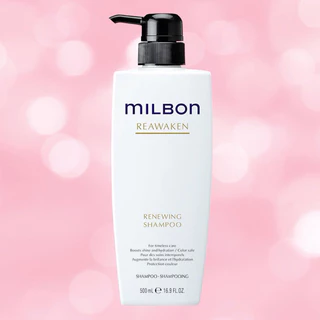 MILBON REAWAKEN Renewing 120 150 200 500 ML.แชมพู ทรีตเมนต์เพื่อคืนความอ่อนเยาว์ให้เส้นผมเรียงตัวสวยนุ่ม ชุ่มชื้นดังเดิม