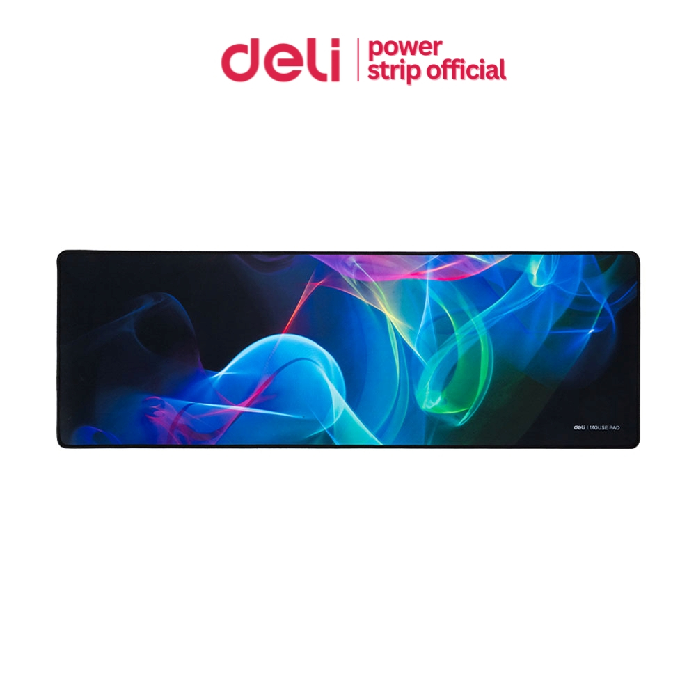 Deli แผ่นรองเมาส์ ที่รองเมาส์ แผ่นรองเมาส์นุ่มมือ หนา 3 mm เลื่อนสบาย กันลื่น Mouse Pad