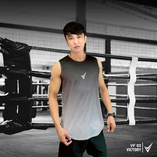 เสื้อกล้ามออกกำลังกายผู้ชาย VICTORY VF02 ใส่ฟิตเนส วิ่ง ยิม ระบายอากาศดี ทรงสวย