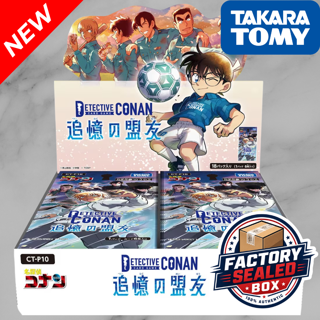 TAKARA TOMY Detective Conan TCG CT-P10 บูสเตอร์บ็อกซ์ Reunion Ally ชุดที่ 10 ใหม่